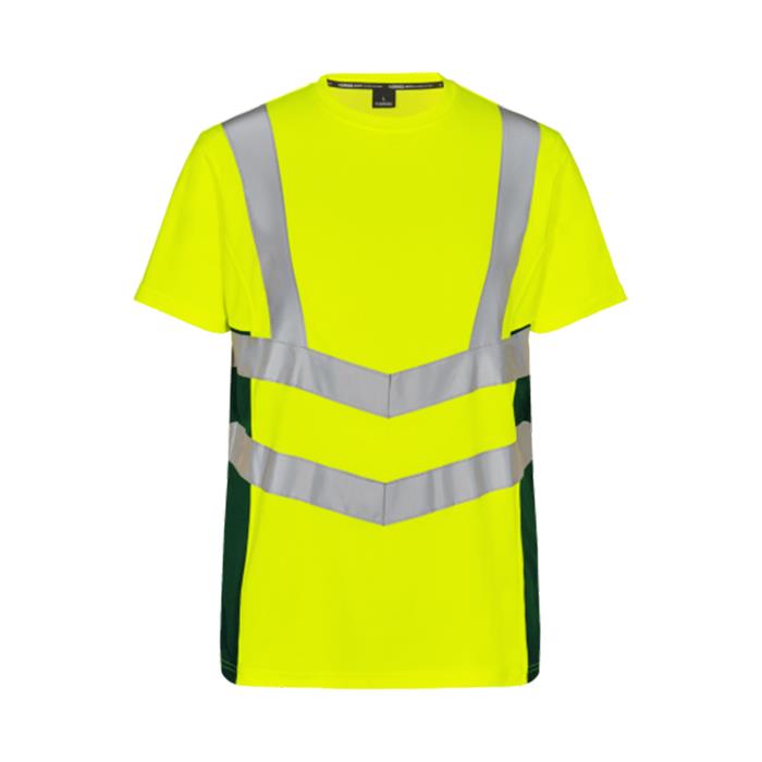 Engel Safety T-Shirt i gul/sort - ryg
