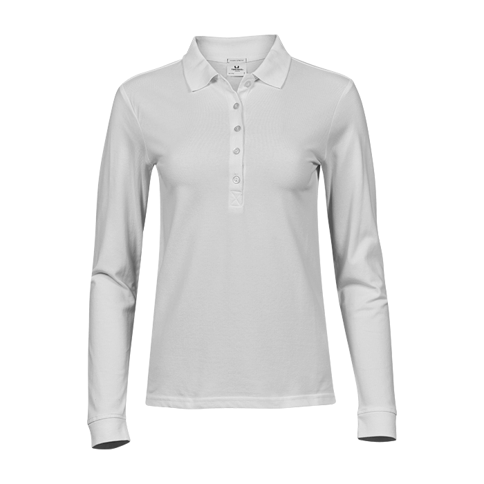 Tee Jays Womens Luxury Stretch Long Sleeve Polo