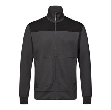 Entire sweat cardigan med krave